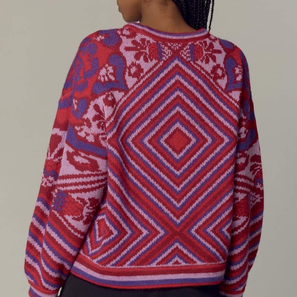 Farm Rio Patterned Sweater - Picture 2 of 2